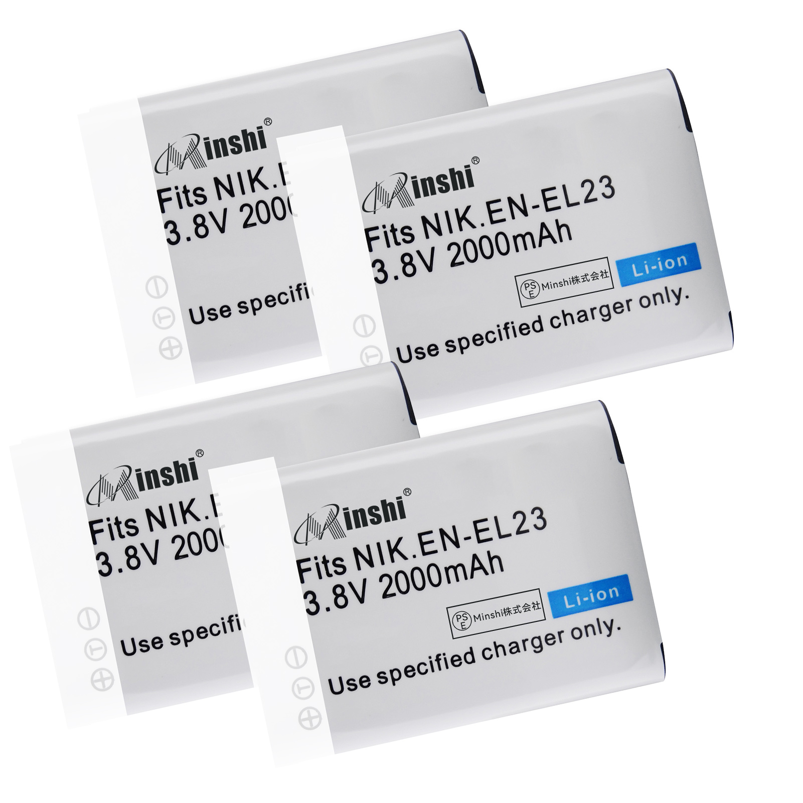 4ĥåȡ minshi NIKON P600 б  ߴХåƥ꡼ 2000mAh PSEǧ ʼ EN-EL23 ѥХåƥ꡼