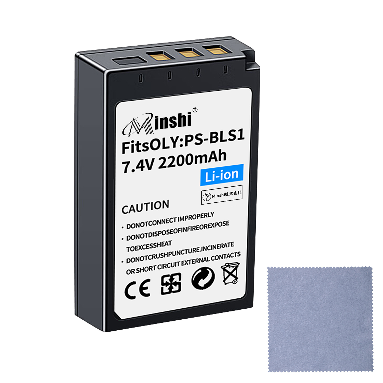 ڥդminshi OLYMPUS E-PL5 E-PL1 2200mAh 7.4VPSEǧ ʼѥХåƥ꡼