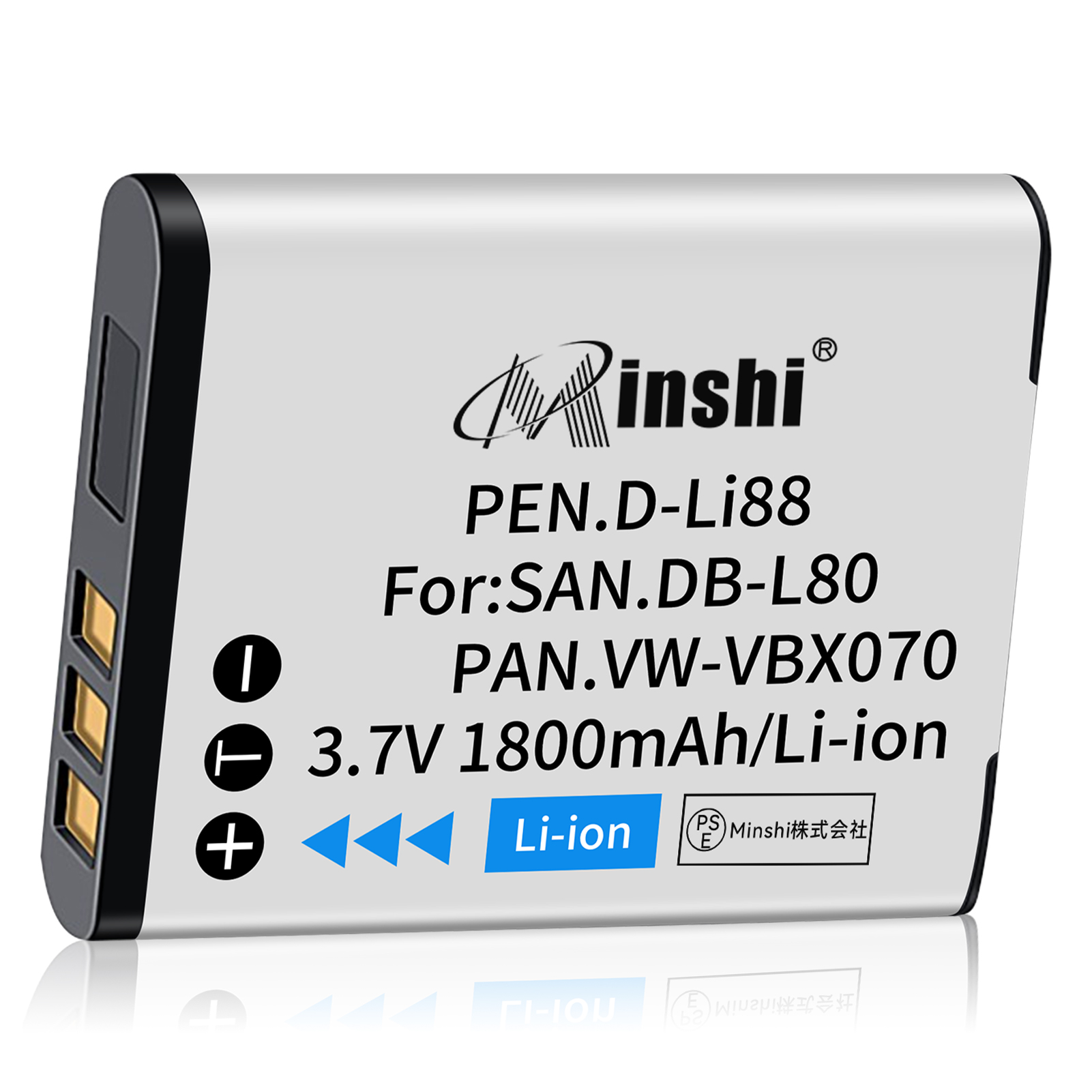 1ǯݾڡminshi Optio H901800mAh 3.7VPSEǧ ʼ VW-VBX070ߴХåƥ꡼WHG