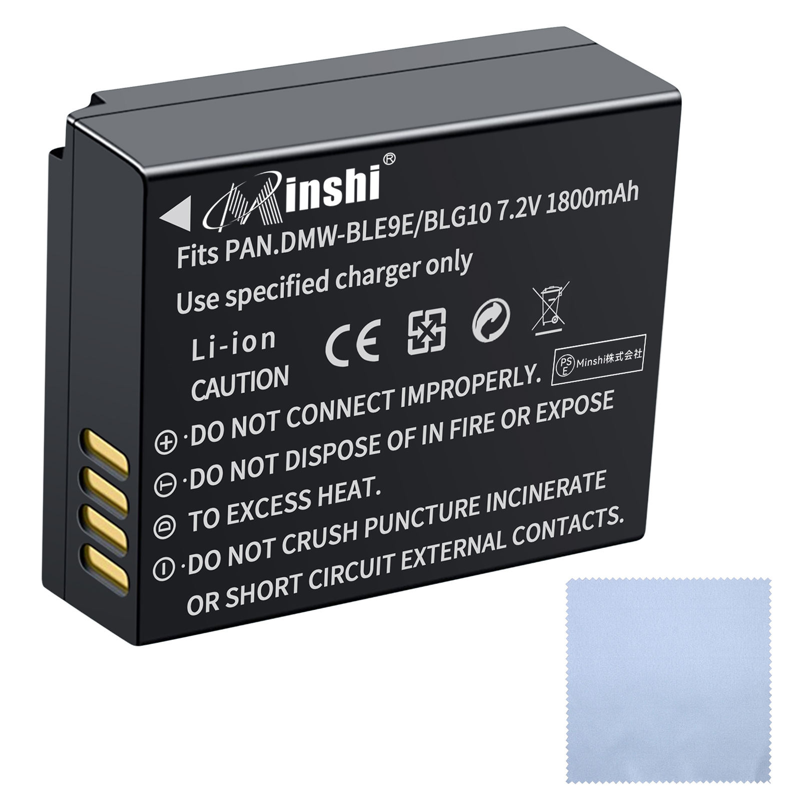 ۡաminshi Panasonic DMC-TZ85 DMC-GF3  DMW-BLG10 1800mAh 7.2VPSEǧ ʼDMW-BLG10ѥХåƥ꡼