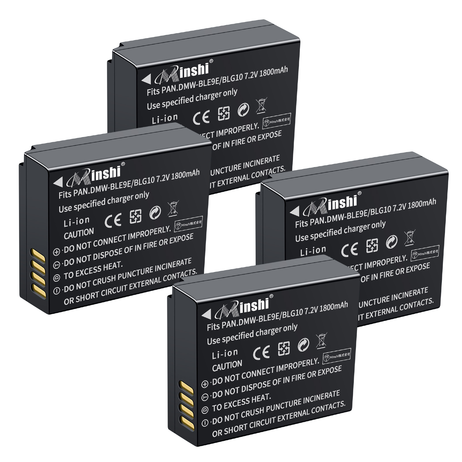 4ĥåȡminshi Panasonic DMC-GF6 DMW-BLG10 1800mAh 7.2VPSEǧ ʼDMW-BLH7 ߴХåƥ꡼WHG