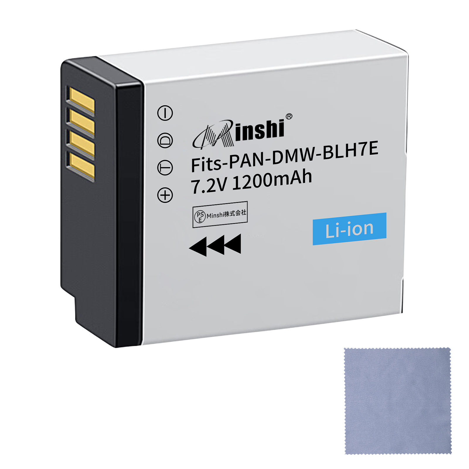 ۡաminshi Panasonic DMW-BLH7 1200mAh 7.2VPSEǧ ʼDMW-BLH7ߴХåƥ꡼PHB