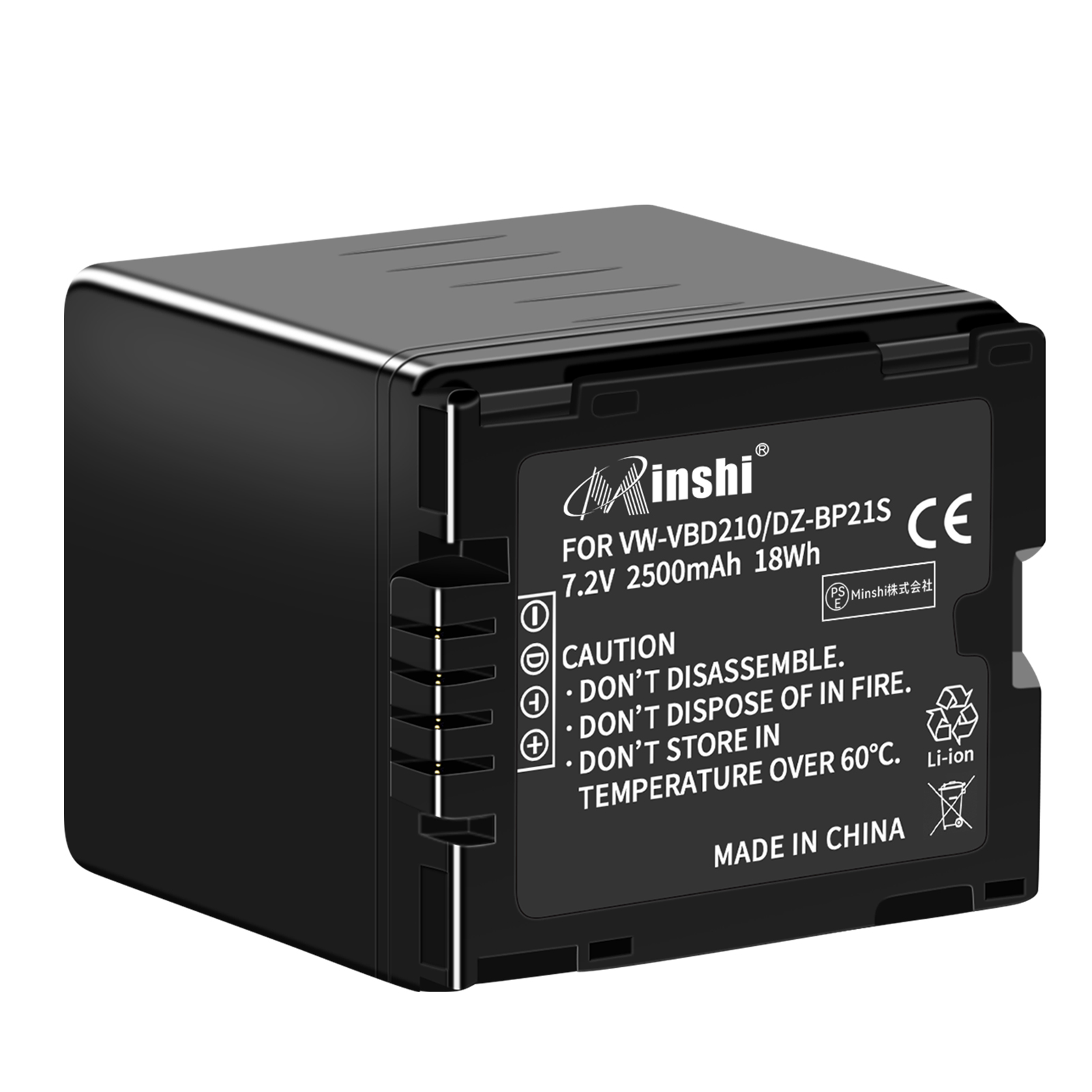 1ǯݾڡminshi Panasonic DZ-GX53002500mAh 7.2VPSEǧ ʼ ѥХåƥ꡼