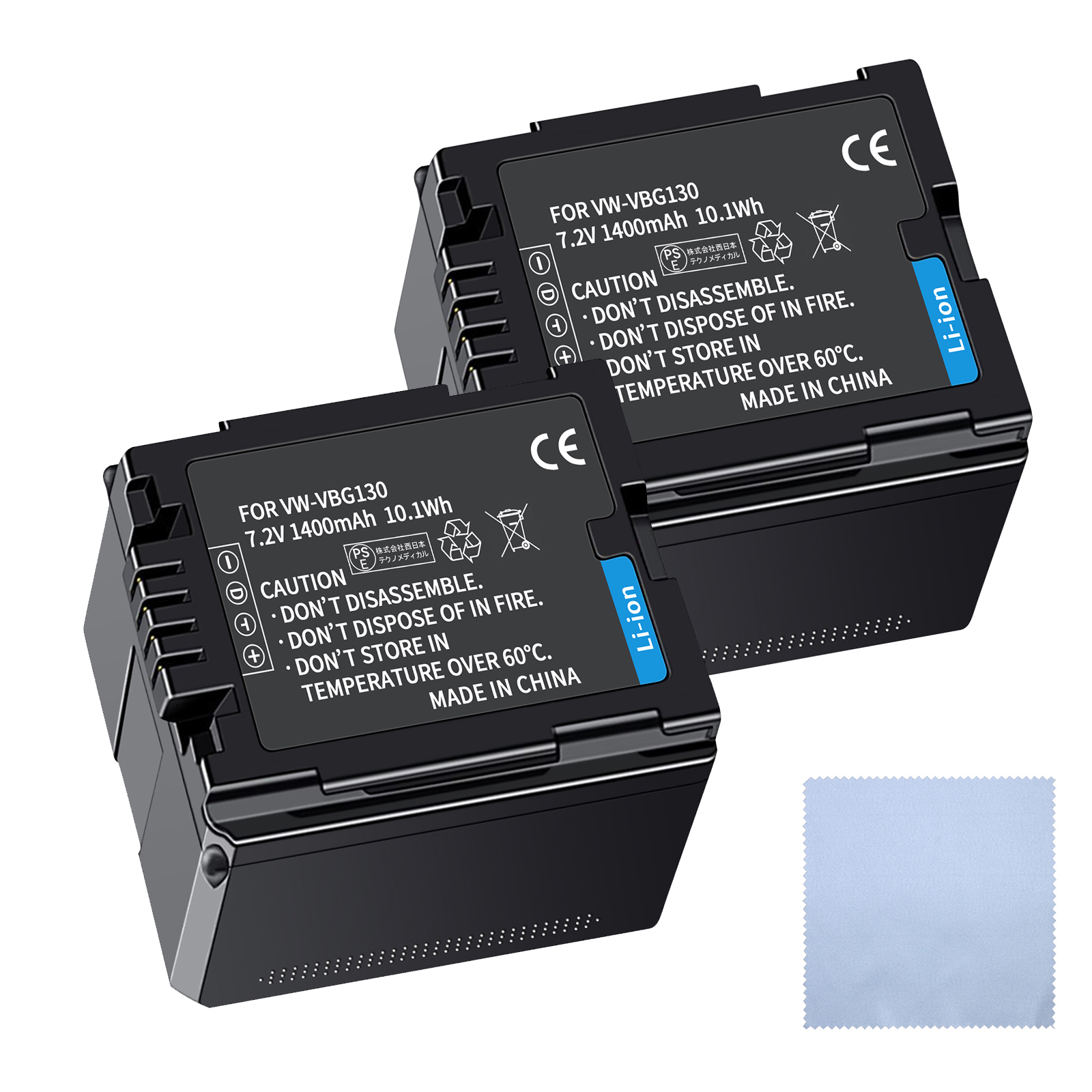 新品 Panasonic HDC-SD200 互換バッテリー【1400mAh 7.2V】 1年保証 リチウムイオンバッテリー デジタルカメラ デジカメ 充電池