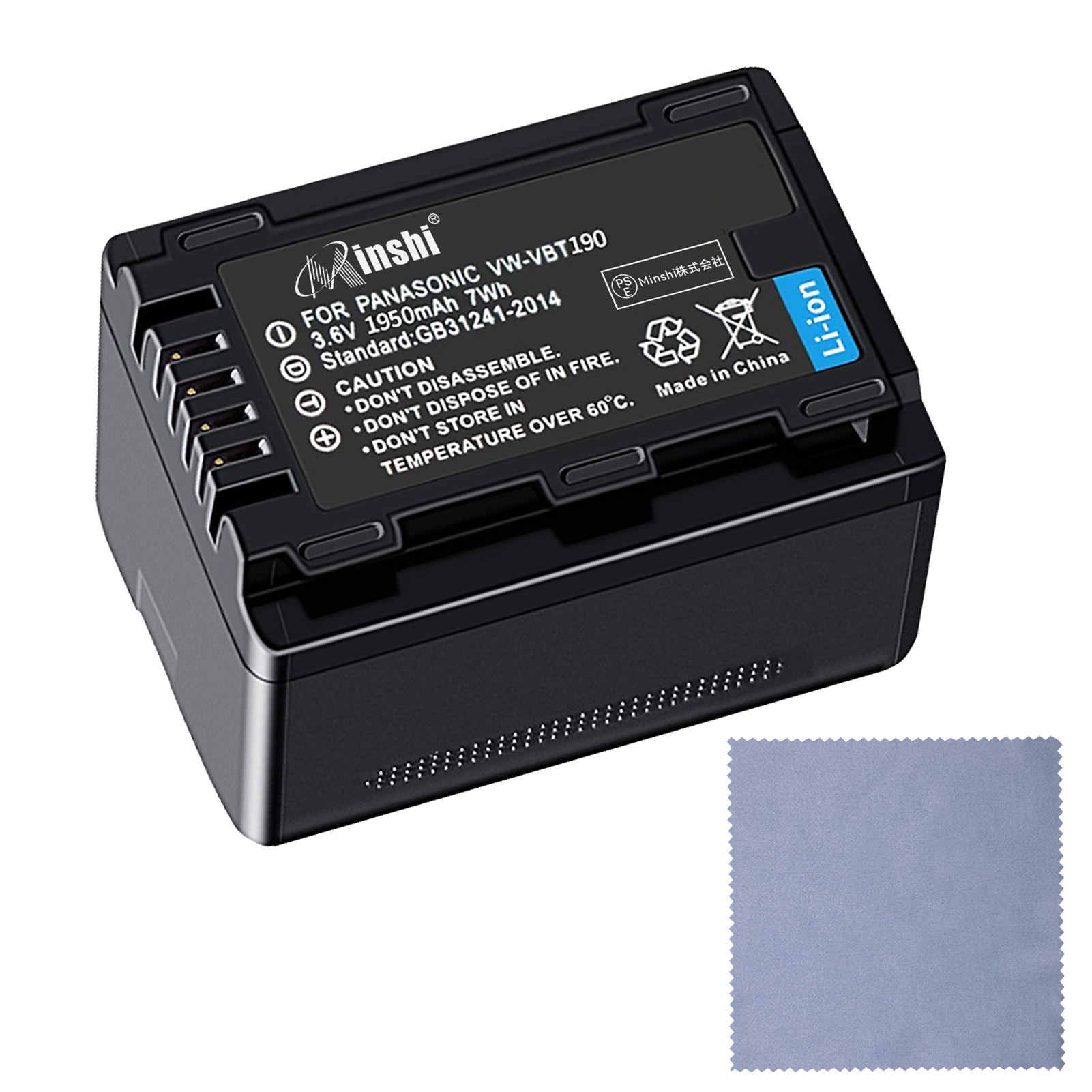 ۡաminshi Panasonic HC-V550M1950mAh 3.6VPSEǧ ʼVW-VBT190ߴХåƥ꡼WHG
