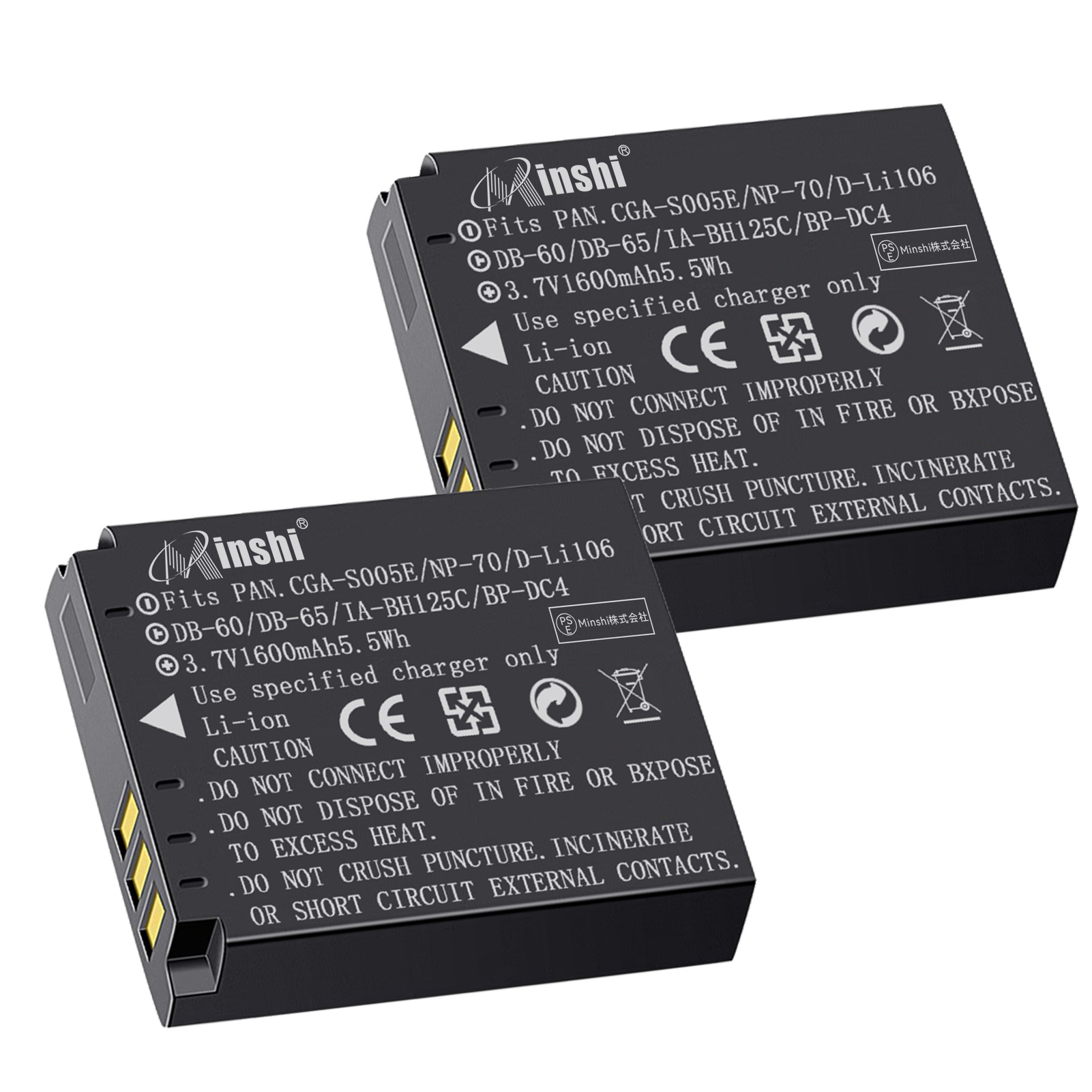 ڣĥåȡminshi FUJIFILM ٻΥե FX150EFK DMC- FS1 1600mAh 3.7V ۹ʼѥХåƥ꡼