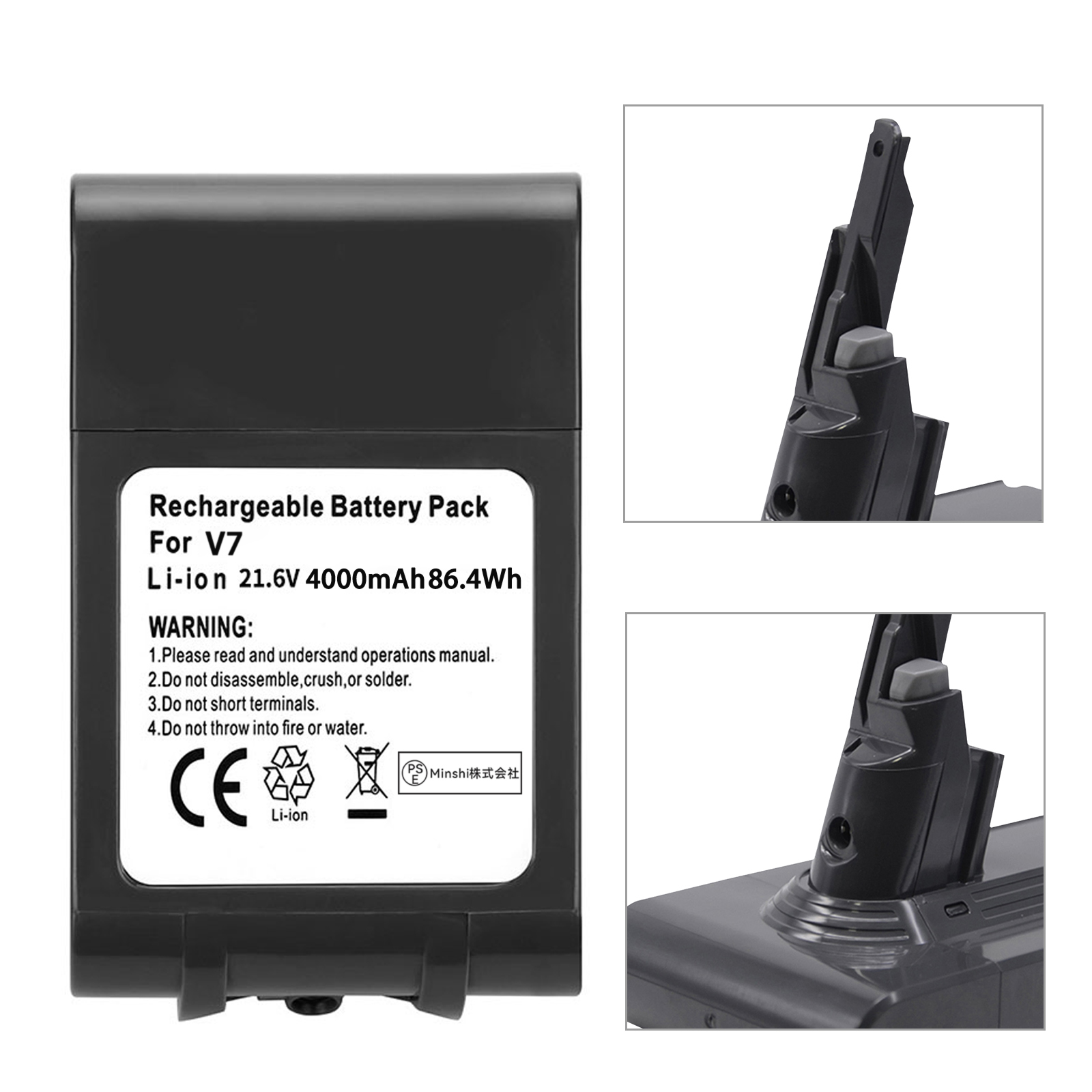 超特価激安の商品をすべて ダイソン 充 互換 掃除機 4000mAh 大容量 バッテリー SV11 V7 掃除機・クリーナー