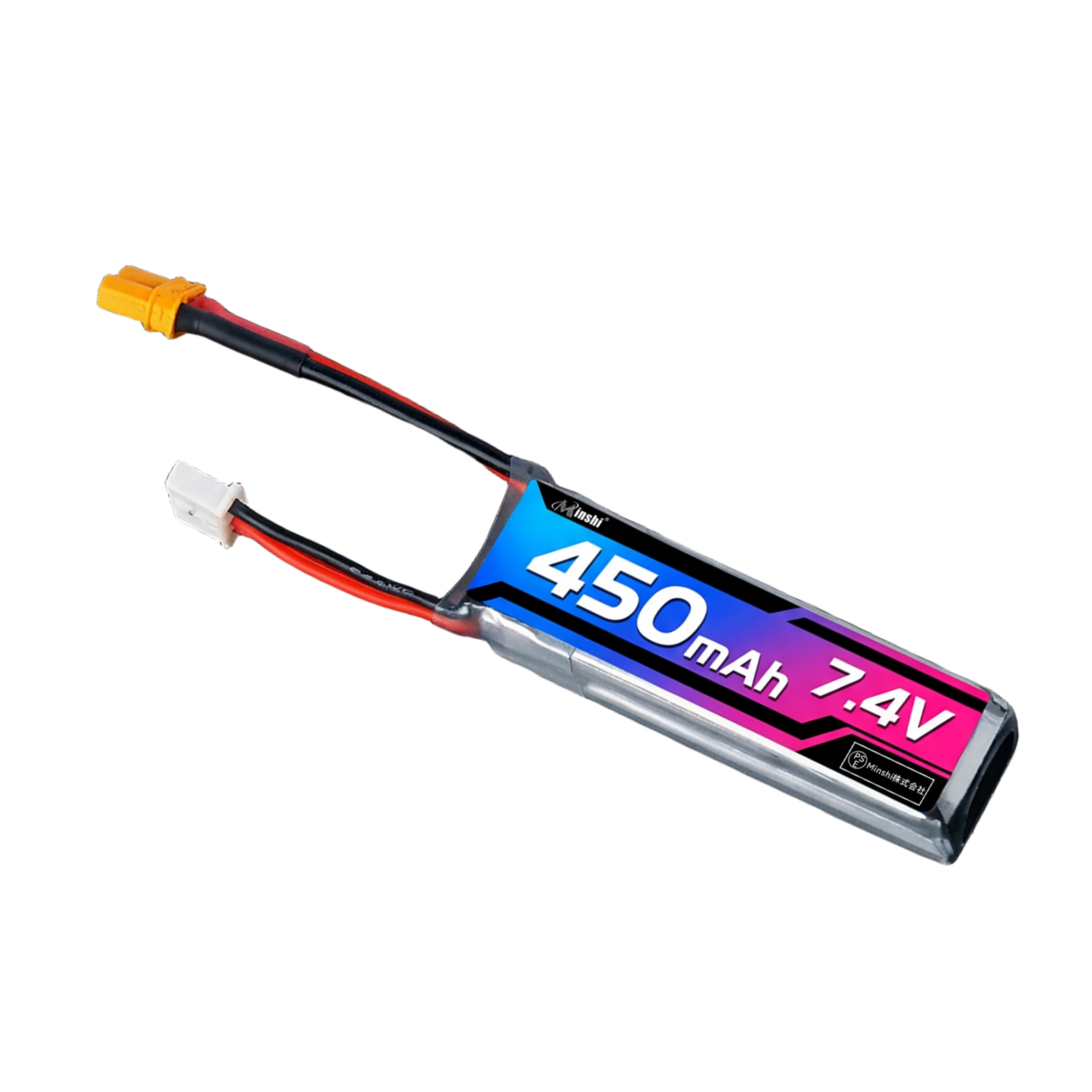 1年保証 450mAh 7.4V 80C 18.5x13.5x60mm XT30プラグプラグ互換リポバッテリーRCリポバッテリーRCカー用RCトラック用など