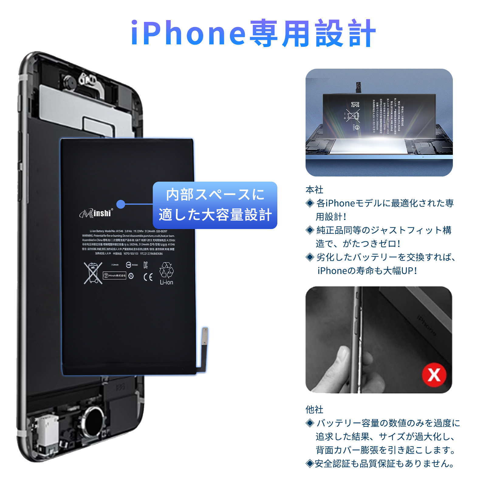ipad mini4（スマホ、タブレット交換用バッテリー）｜スマホ