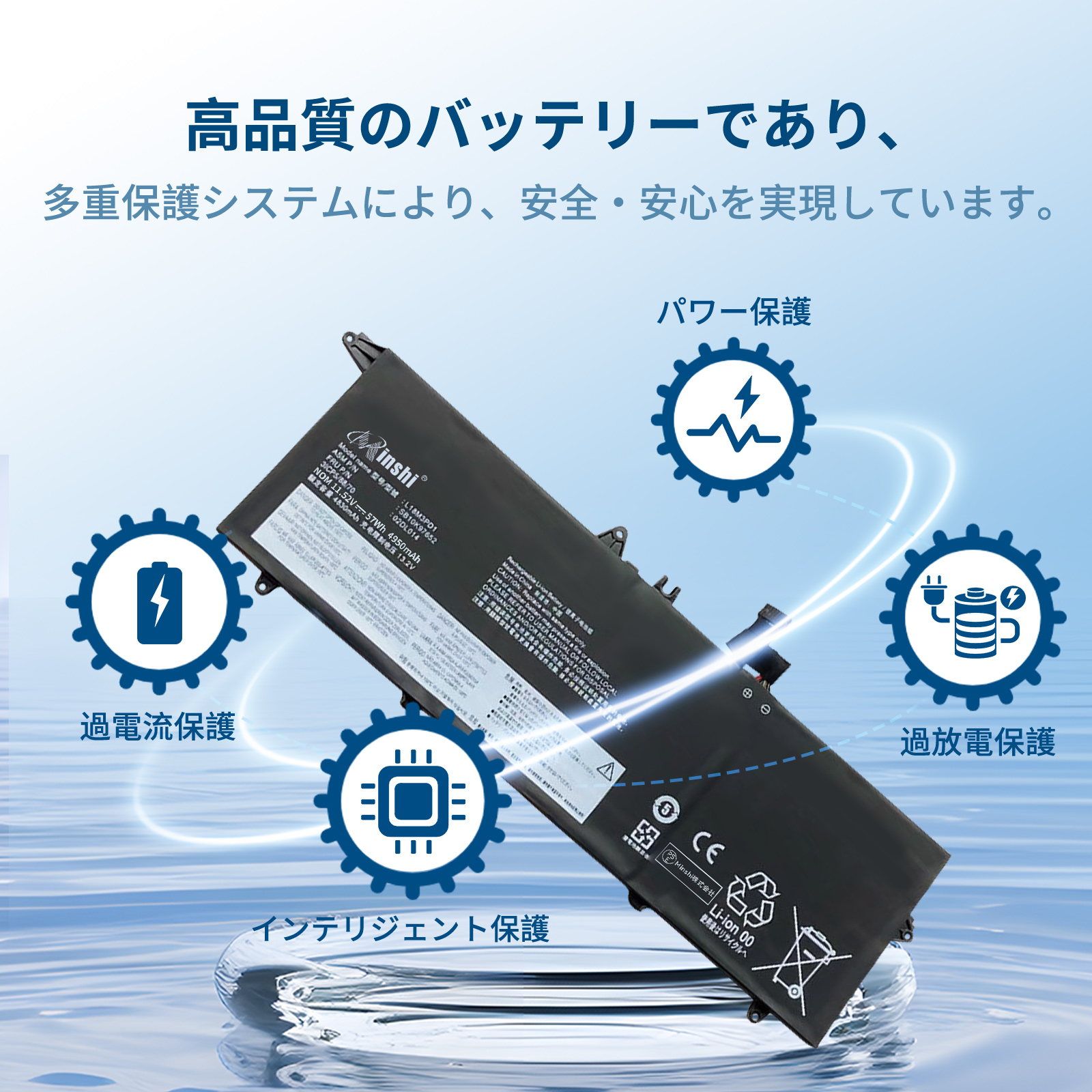 Lenovo（レノボ） 新品LENOVO ThinkPad T495S 互換バッテリー【4950mAh