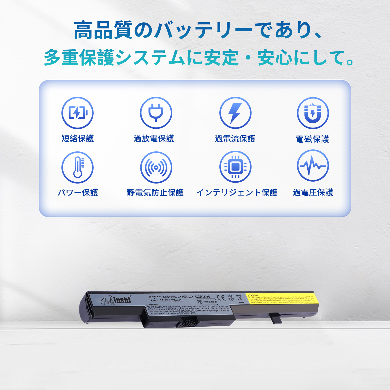 Ideapad 【1年保証】 minshi Lenovo L13S4A01 対応 2600mAh PSE認定済