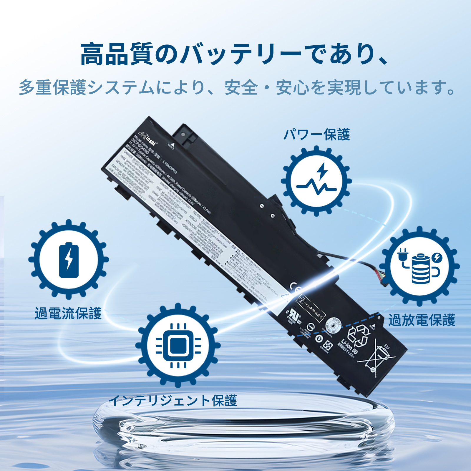 Lenovo（レノボ） 新品Lenovo L19L3PF7 互換バッテリー【3920mAh 11.1V