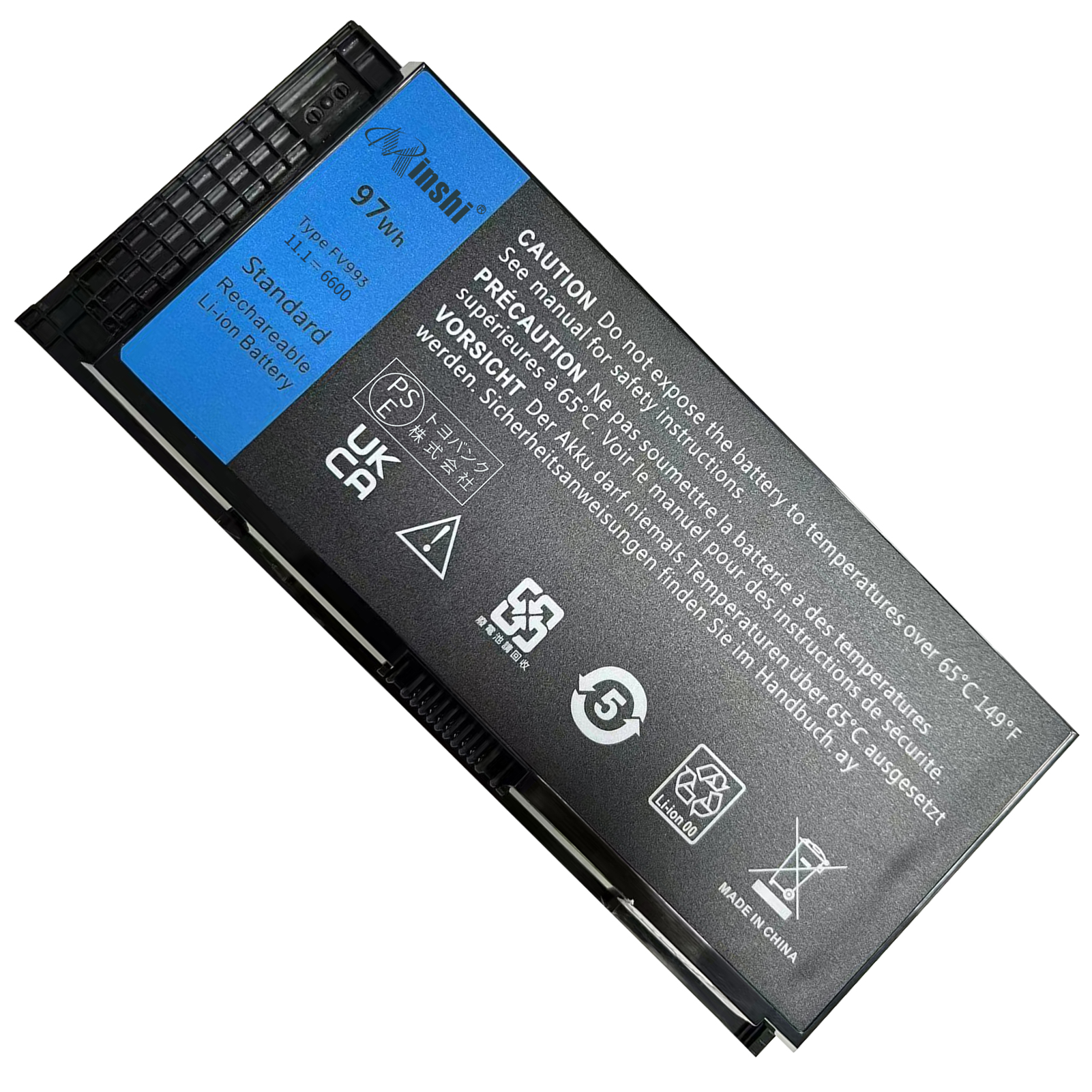 DELL Precision M4800 互換バッテリパック 6600mAh 11.1V 対応用 １年保証 高性能 PSE認証 互換バッテリー｜minshi