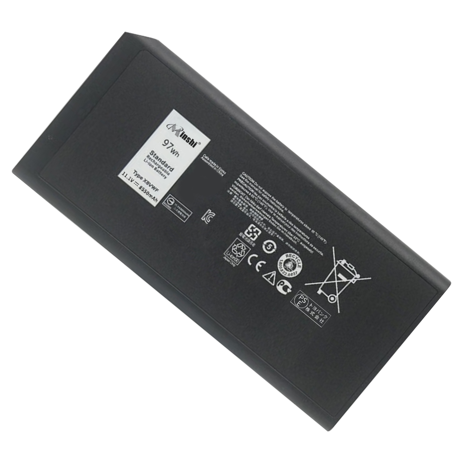 【minshi】DELL 4XKN5【8550mAh 11.1V】対応用 高性能 ノートパソコン 互換 バッテリー :ybdelx8vwfxbk09ac yhwia:minshi