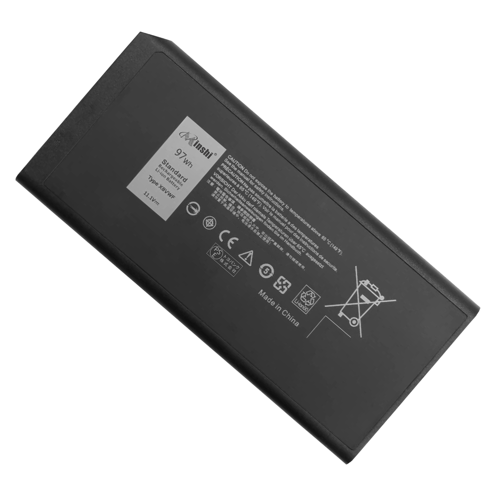 【1年保証】 minshi Dell 453-BBBD 対応 互換バッテリー 8700mAh  PSE認定済 高品質交換用バッテリー