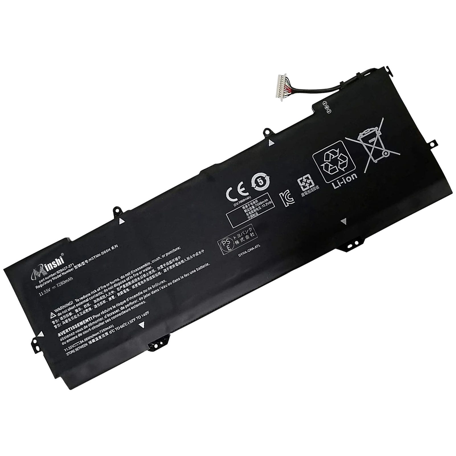 【minshi】HP TPN-Q200【7280mAh 11.55V】対応用 高性能 ノートパソコン 互換 バッテリー