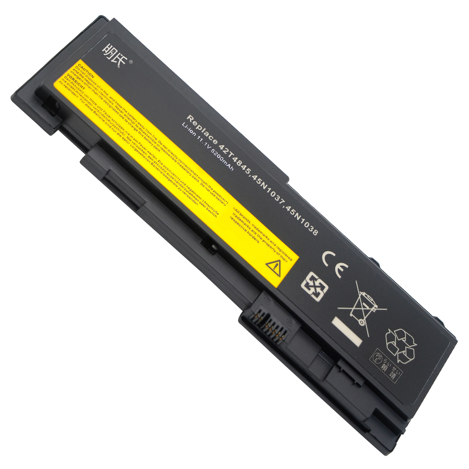Batteria Compatibile Per Lenovo ThinkPad W540, Li-Ion 5200mAh, 11.1V, 49Wh, Ricambio Originale - 2