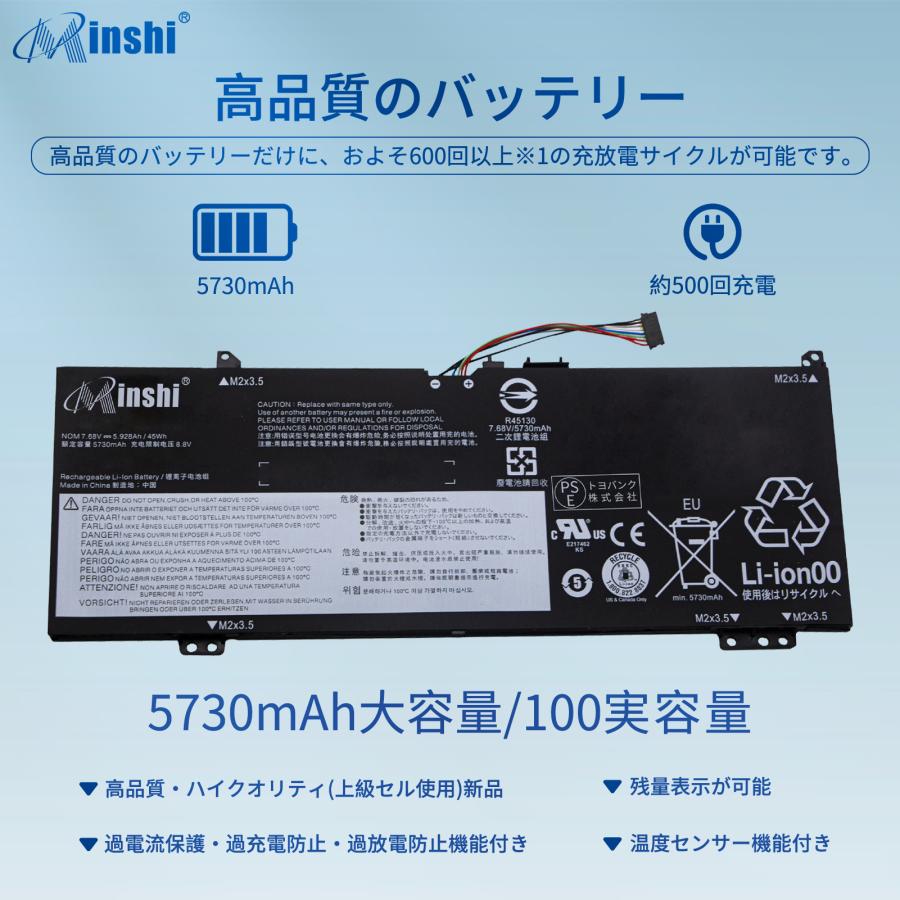【1年保証】minshi Lenovo ideapad530S(81EU00DUJP) 対応 5730mAh 互換バッテリーWHB｜minshi｜02