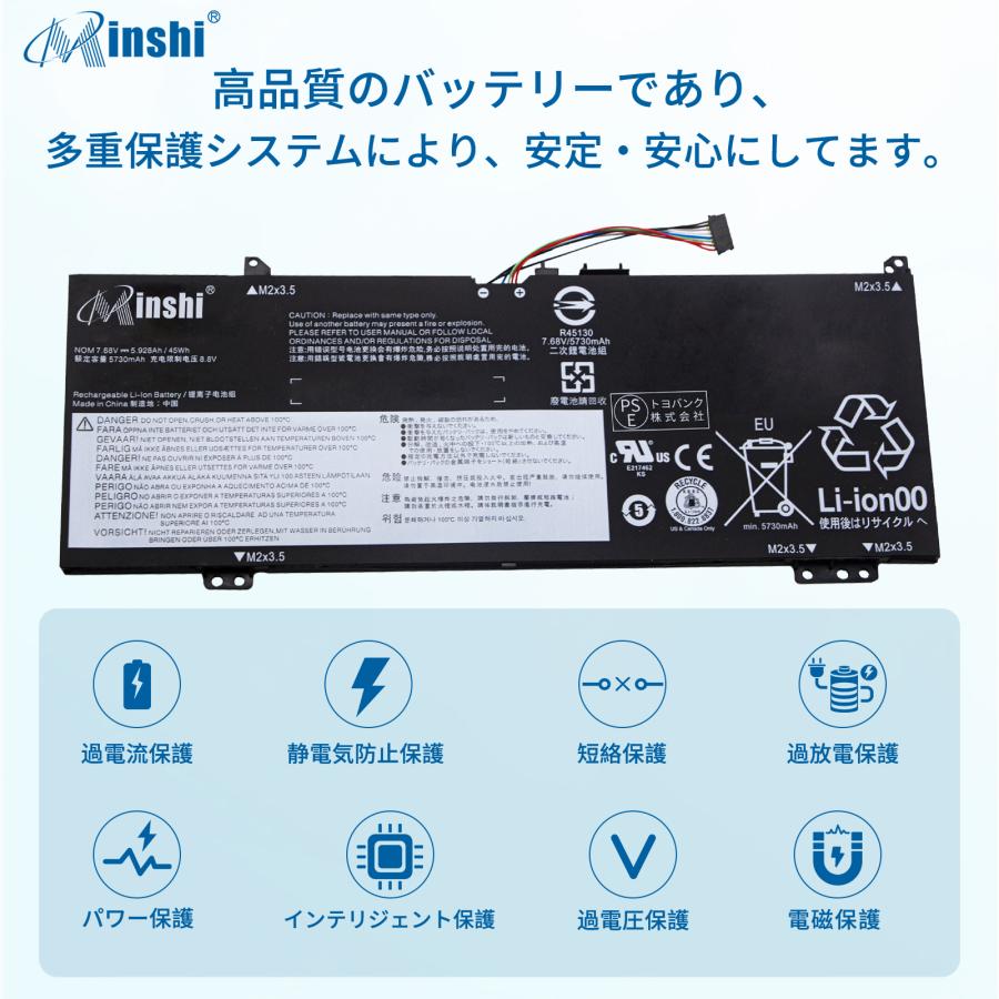 【1年保証】minshi Lenovo ideapad530S(81EU00DUJP) 対応 5730mAh 互換バッテリーWHB｜minshi｜03