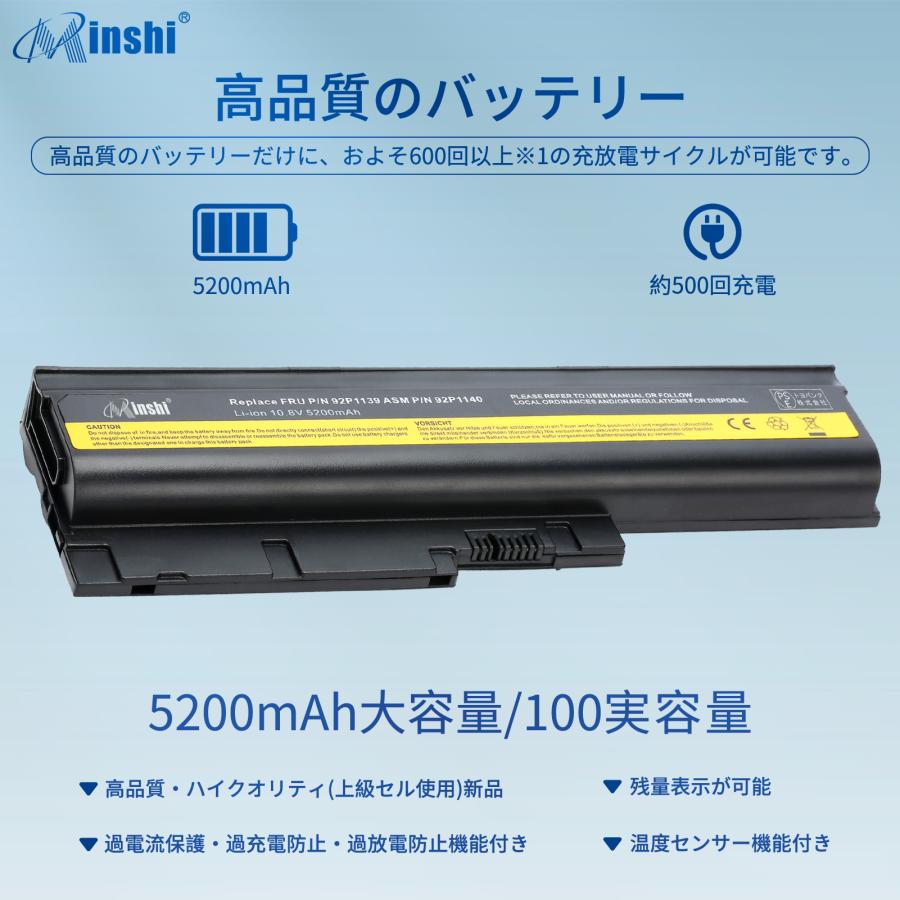 minshi  Lenovo ThinkPadSL500 対応 交換バッテリー   互換バッテリー｜minshi｜02