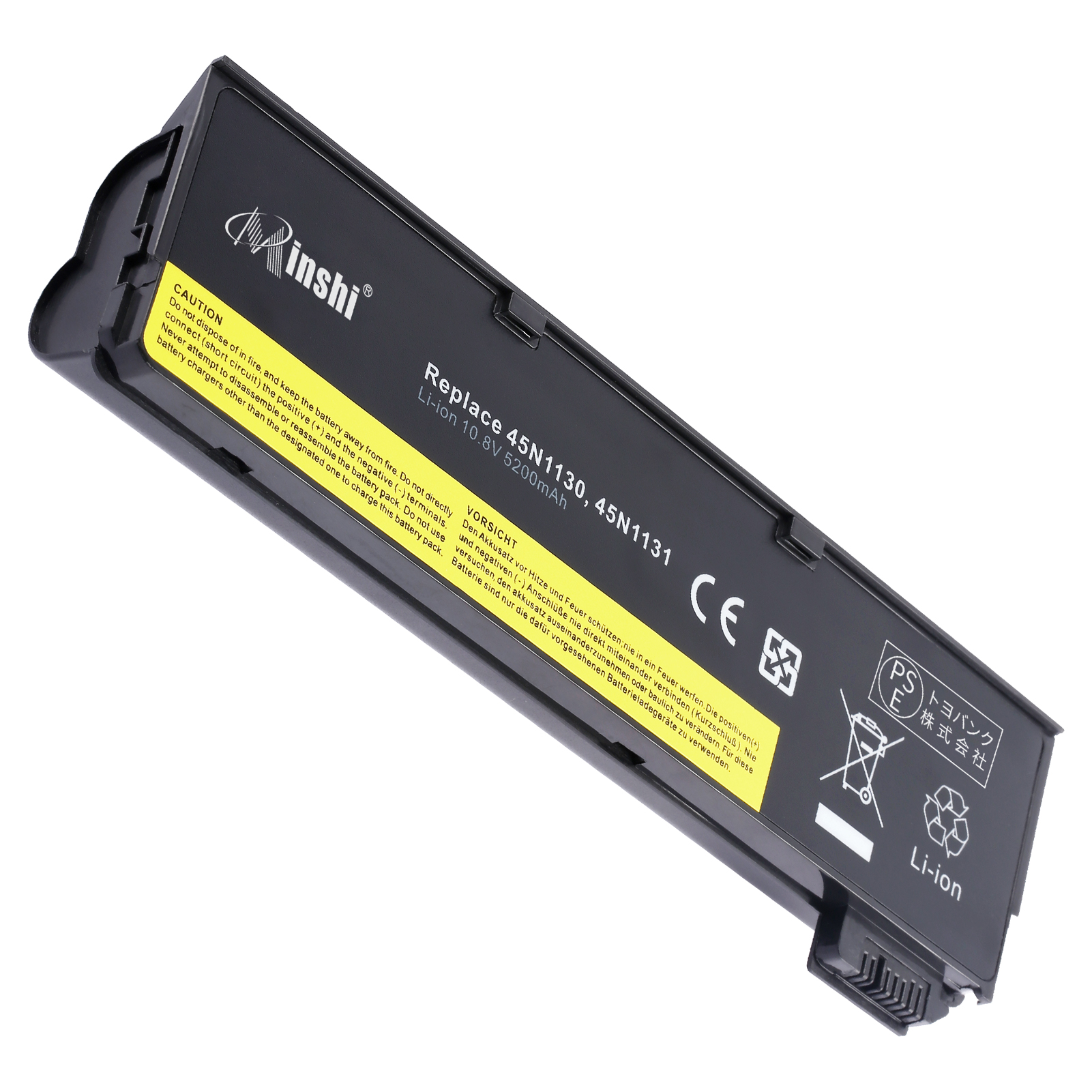 【minshi】LENOVO 45N1125【5200mAh 10.8V】対応用  高性能 ノートパソコン X270 T450S互換バッテリー