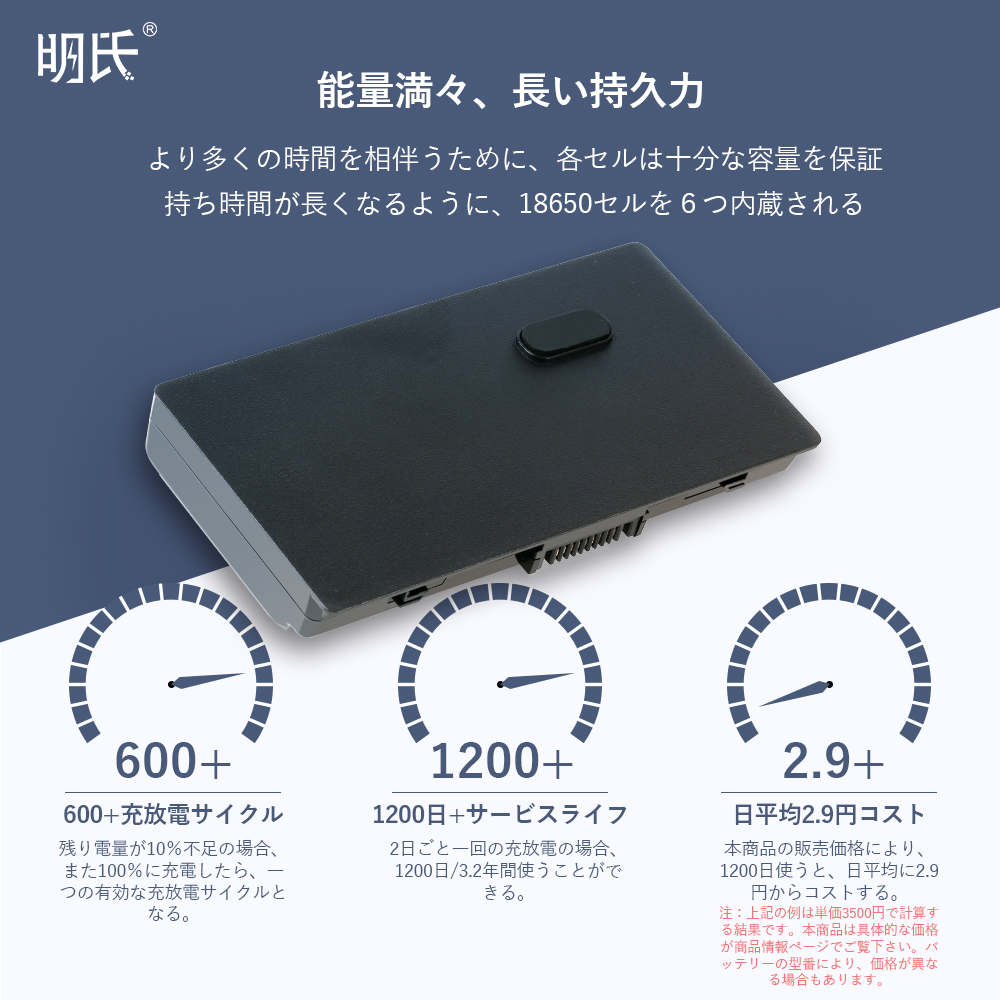 【minshi】東芝 Satellite Pro L40【5200mAh 10.8V】対応用 高性能 ノートパソコン 互換 バッテリー｜minshi｜04
