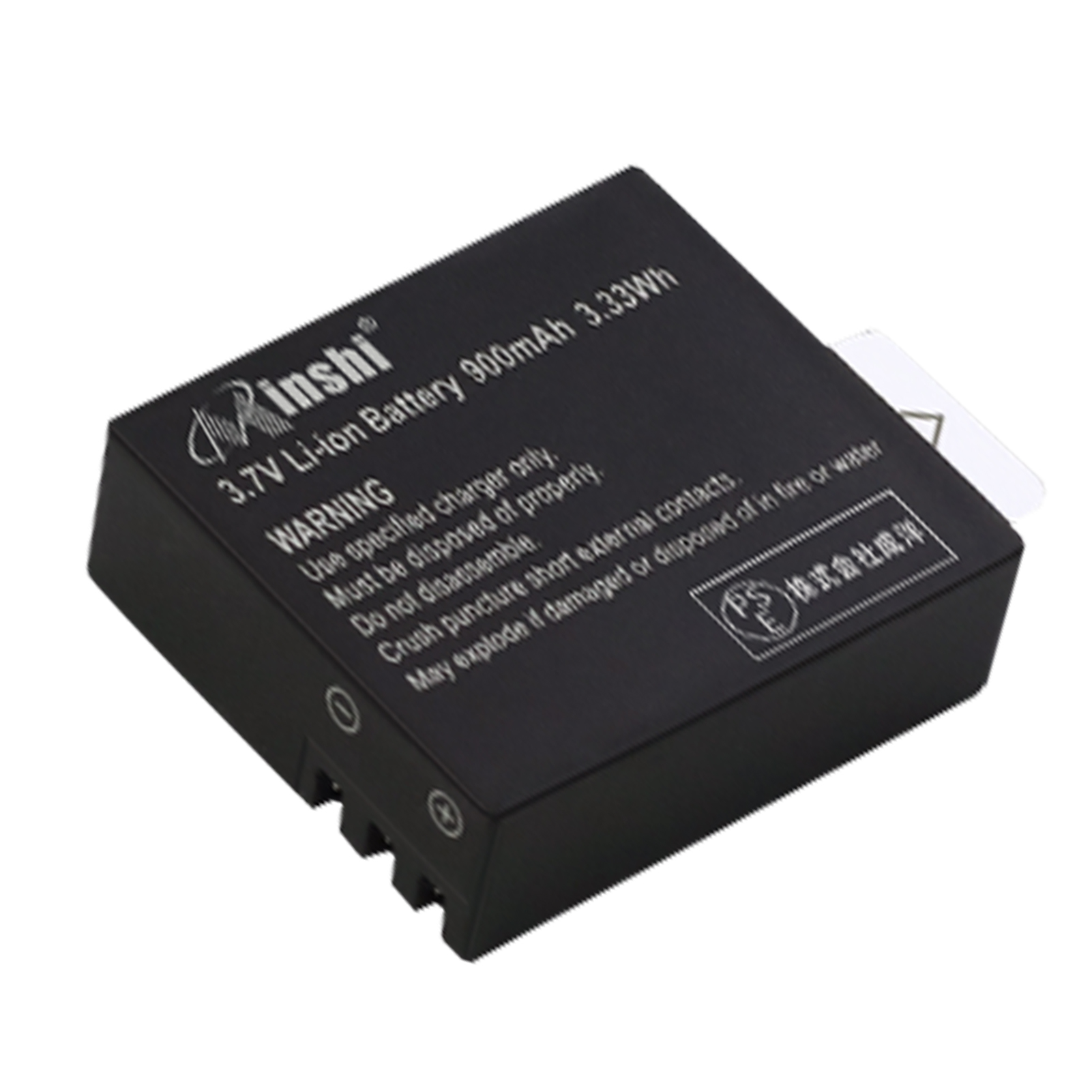 【minshi】GOP SJ9000 対応 互換バッテリー【900mAh 3.7V】PSE認定済 高品質交換用バッテリー