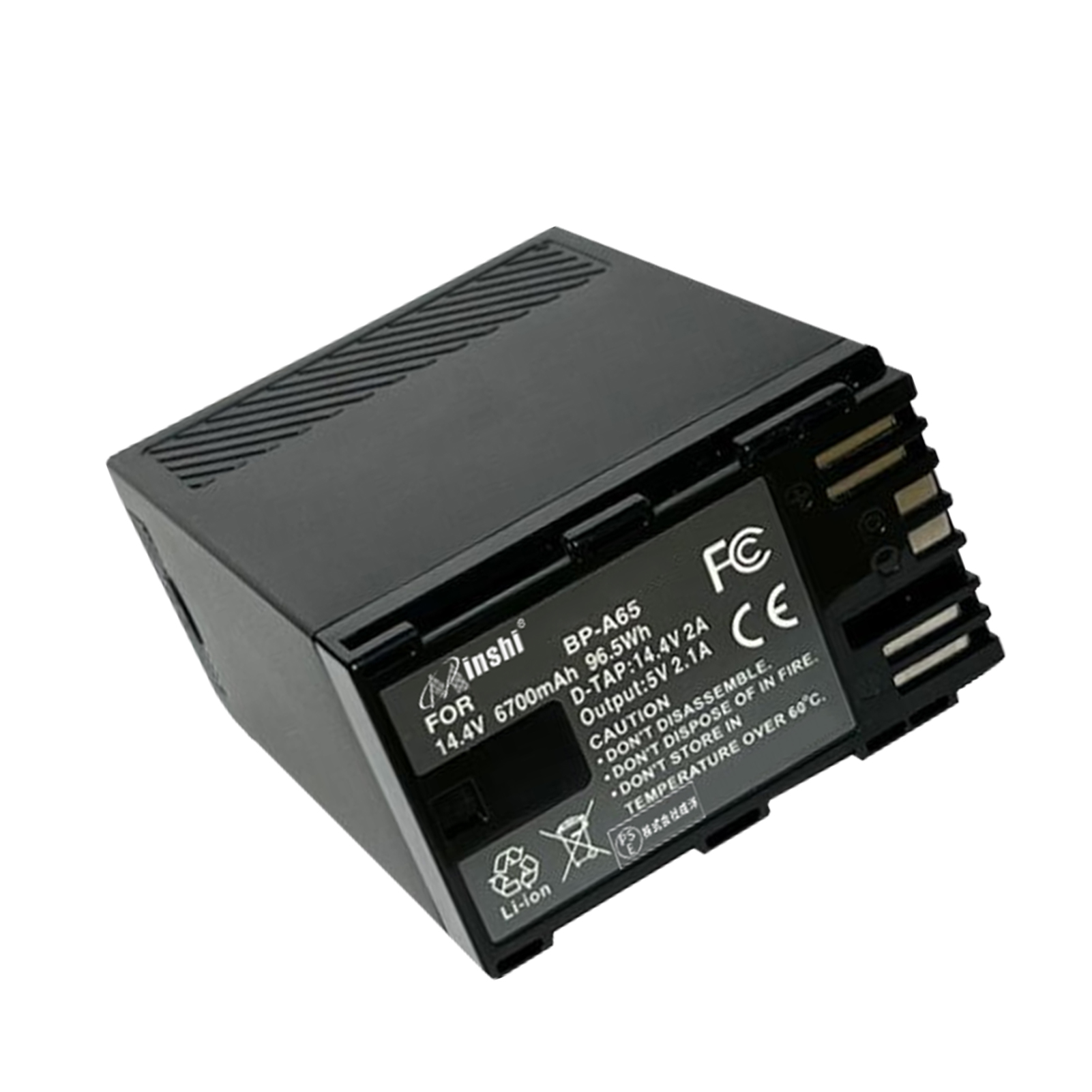 【minshi】CANON BP-A60 対応 互換バッテリー【6700mAh 14.4V】PSE認定済 高品質交換用バッテリー