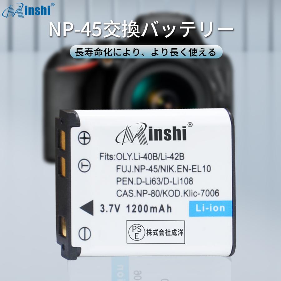 新作通販新作通販minshi FUJIFILM EX-N10 NP-82 NP-45S NP-45S NP-45A NP-60 NP-45  高品質交換用バッテリー カメラアクセサリー