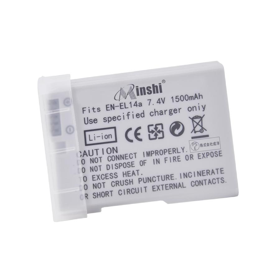 minshi NIKON  EN-EL14 D5500 高品質 EN-EL14A 交換用バッテリー