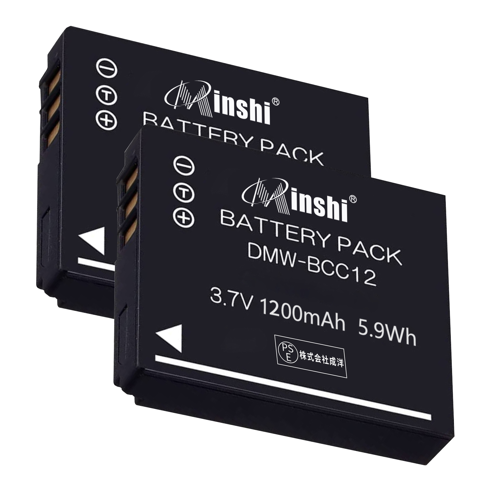 【２個セット】minshi FUJIFILM 富士フイルム LX2 DMC- FS1 【1200mAh 3.7V 】高品質交換用バッテリー
