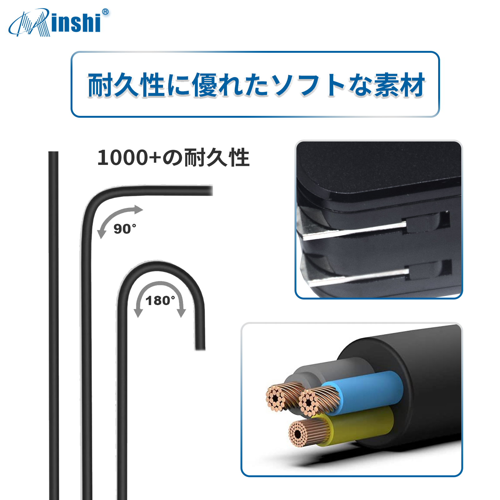 【1年保証】 minshi HP ProBook445RG6G7G4G5 対応 65W PSE認定済 高品質交換用ACアダプターWHO｜minshi｜05