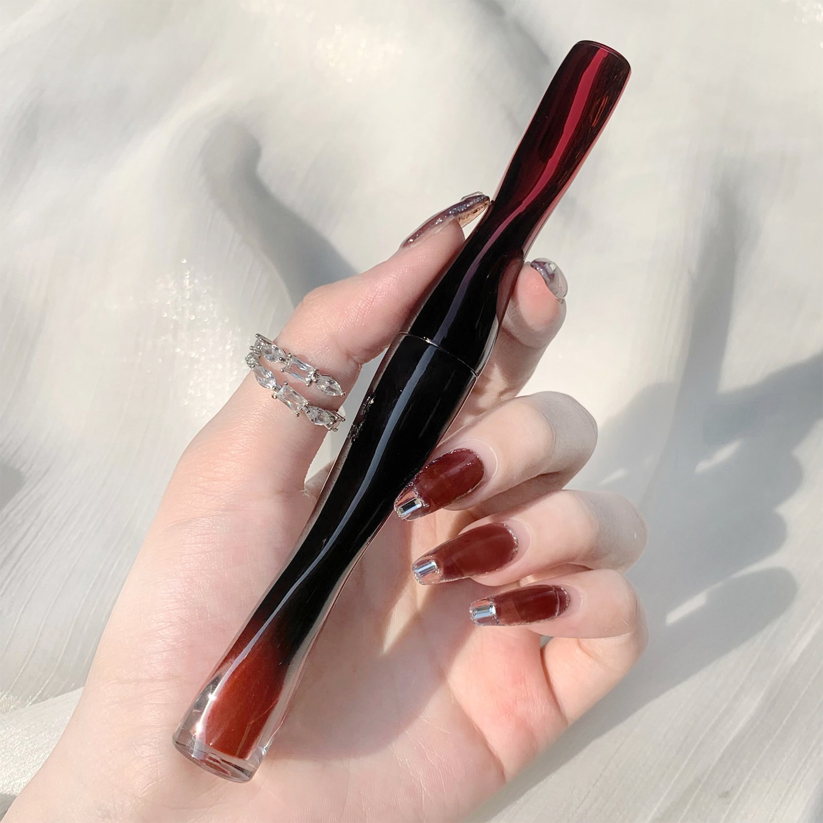 リップケア mimi minshi 04 クリーミーピーチリップグレーズ水ツヤ鏡面仕上げリップ