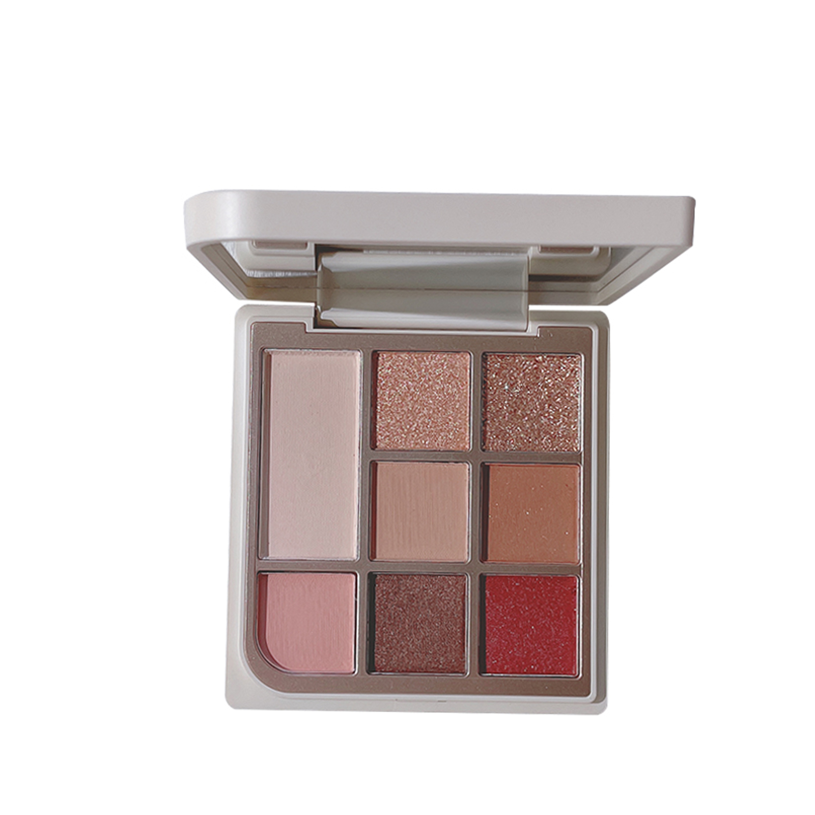 minshi 02 ブラウン プレート 8色 アイシャドウ ミルクティー 低彩度