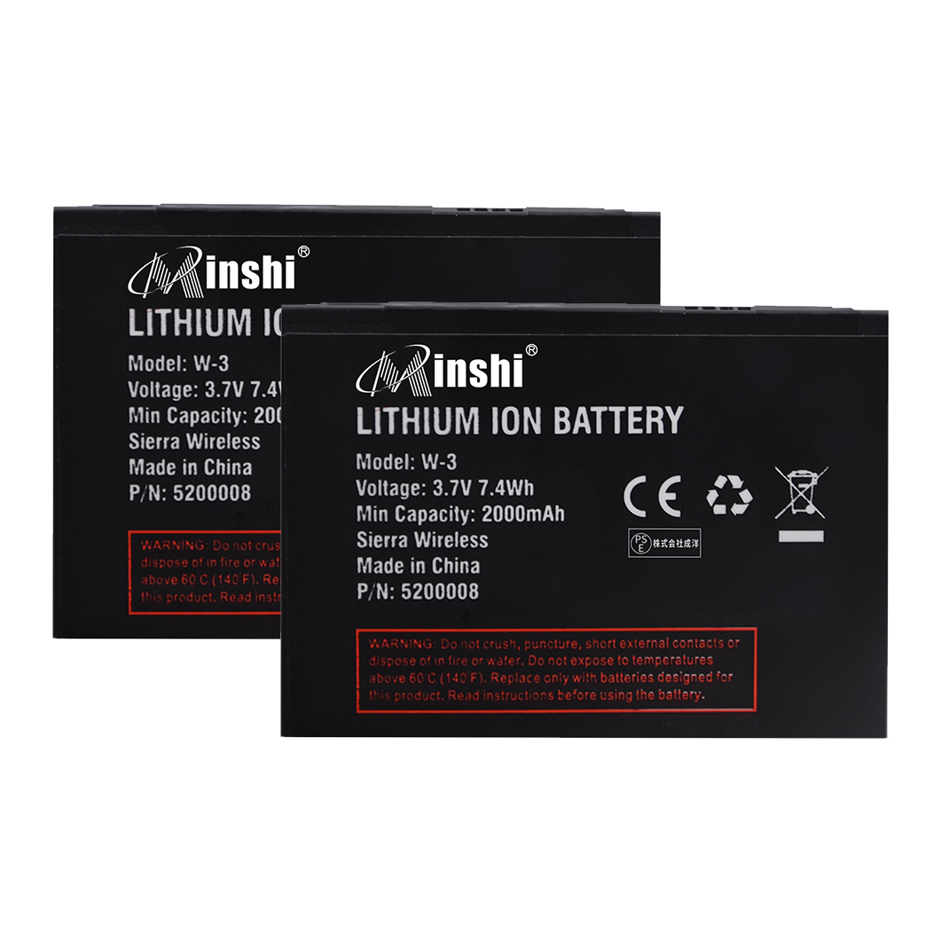 【2個セット】minshi AirCard AC785-100JPS【2000mAh 3.7V】対応用 高性能 互換 バッテリー｜minshi