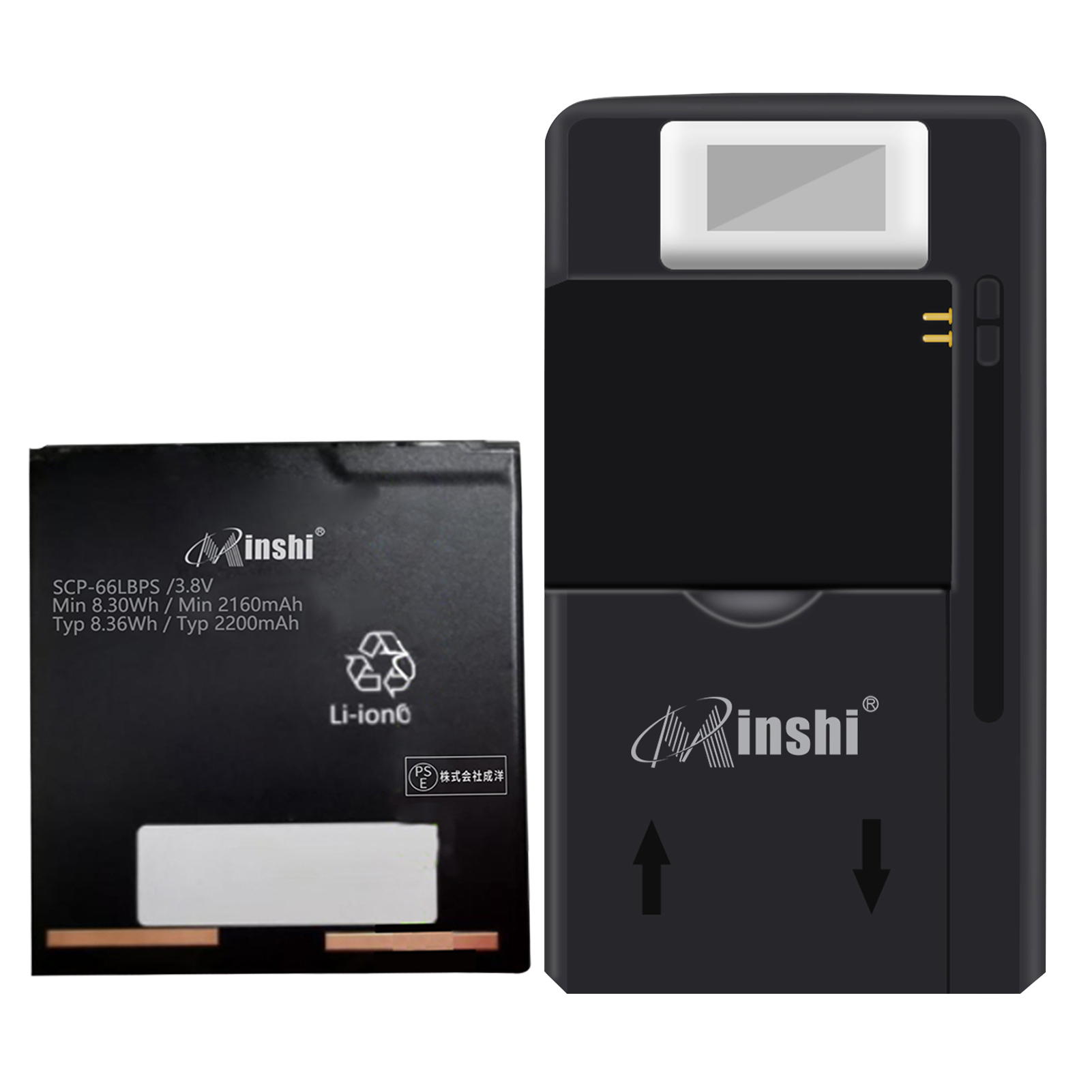 【充電器と電池1個】minshi AQUOS R SH03J 対応 交換バッテリー 2200mAh  PSE認定済 高性能 互換バッテリー｜minshi