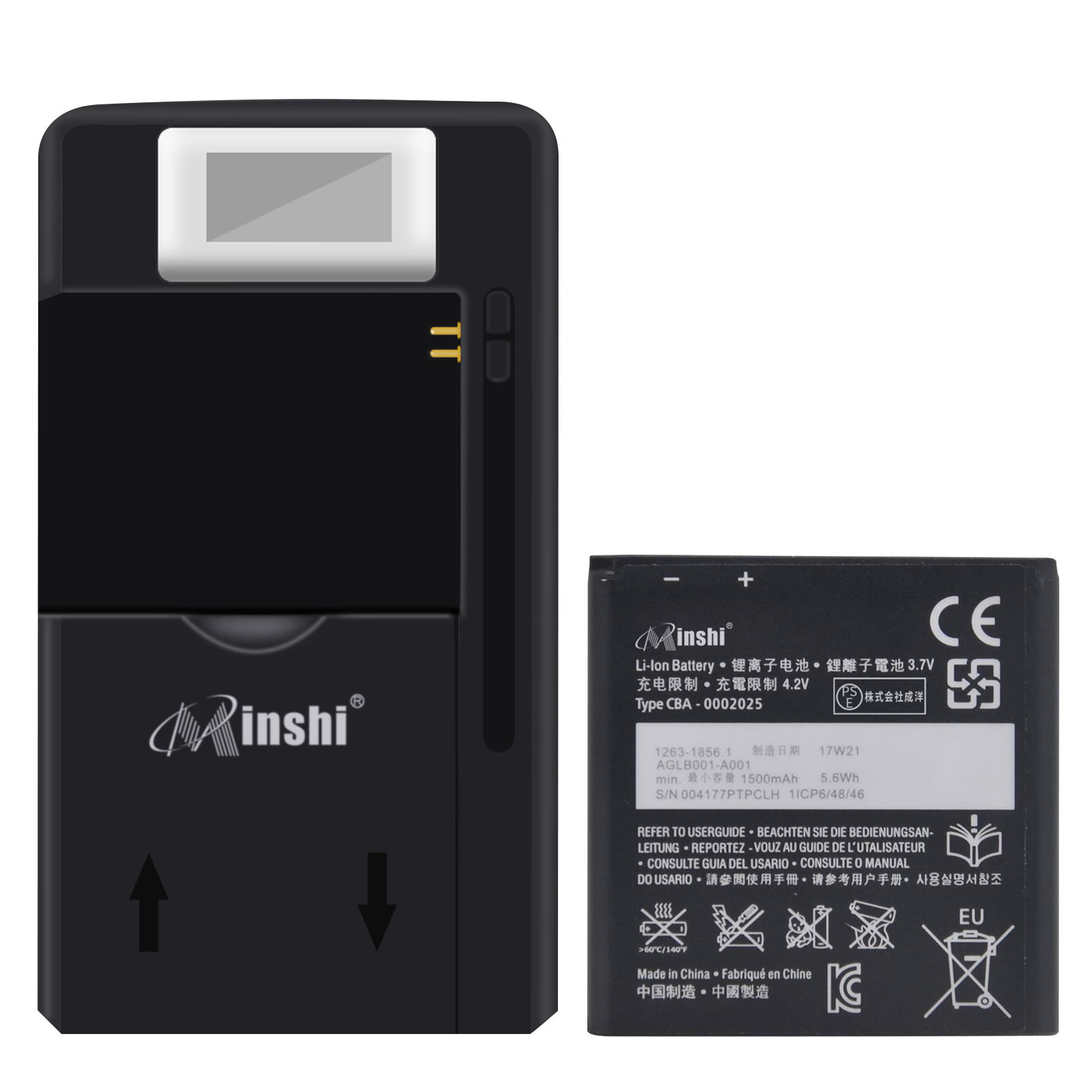 【充電器と電池1個】minshi Sony MT11i【1500mAh 3.7V】対応用 高性能 互換 バッテリー｜minshi