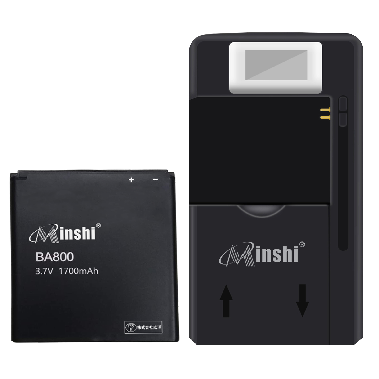 【充電器と電池1個】minshi Sony LT25C【1700mAh 3.7V】対応用 高性能 互換 バッテリー｜minshi