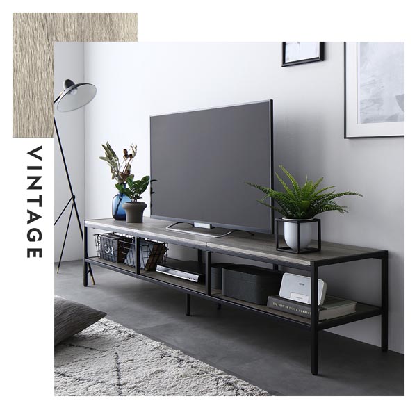 テレビボード テレビ台 単品 幅150cm ヴィンテージ スチール