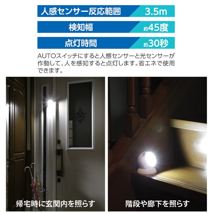 セーブインダストリー センサーライト 人感 屋外 COB センサーライト