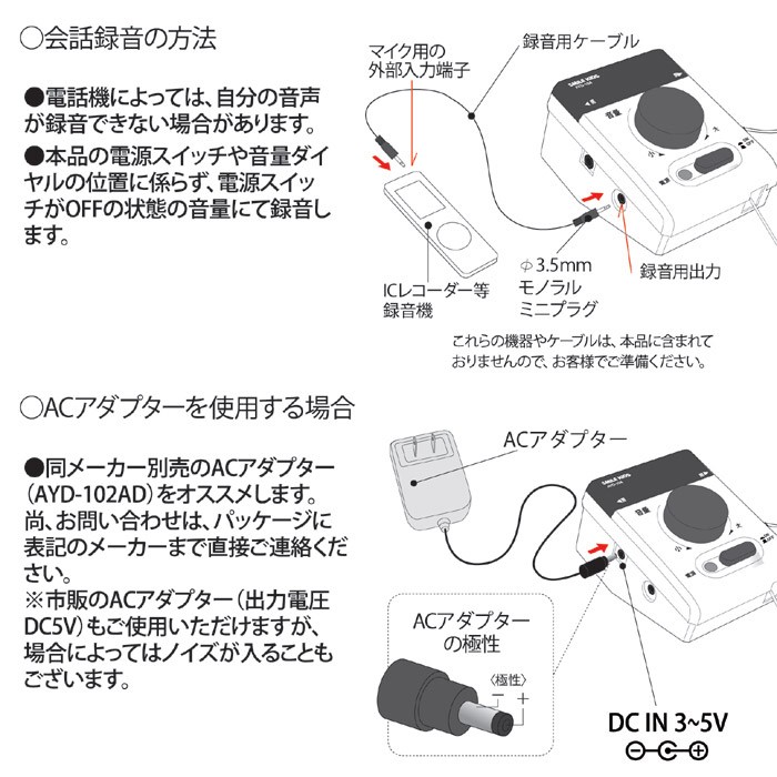 電話の拡声器３ AYD-104