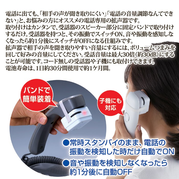 受話器の拡声器 AYD-105