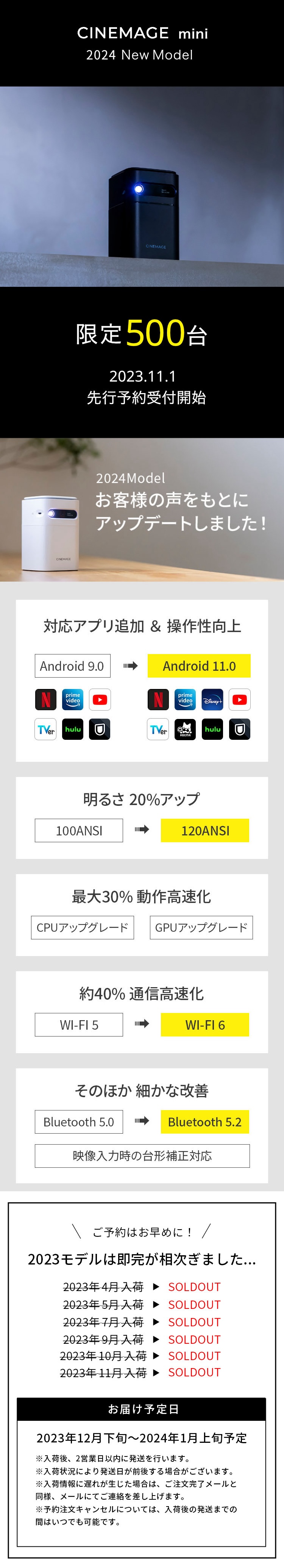 8,000円OFF ☆ 在庫残りわずか！】プロジェクター 小型 モバイル