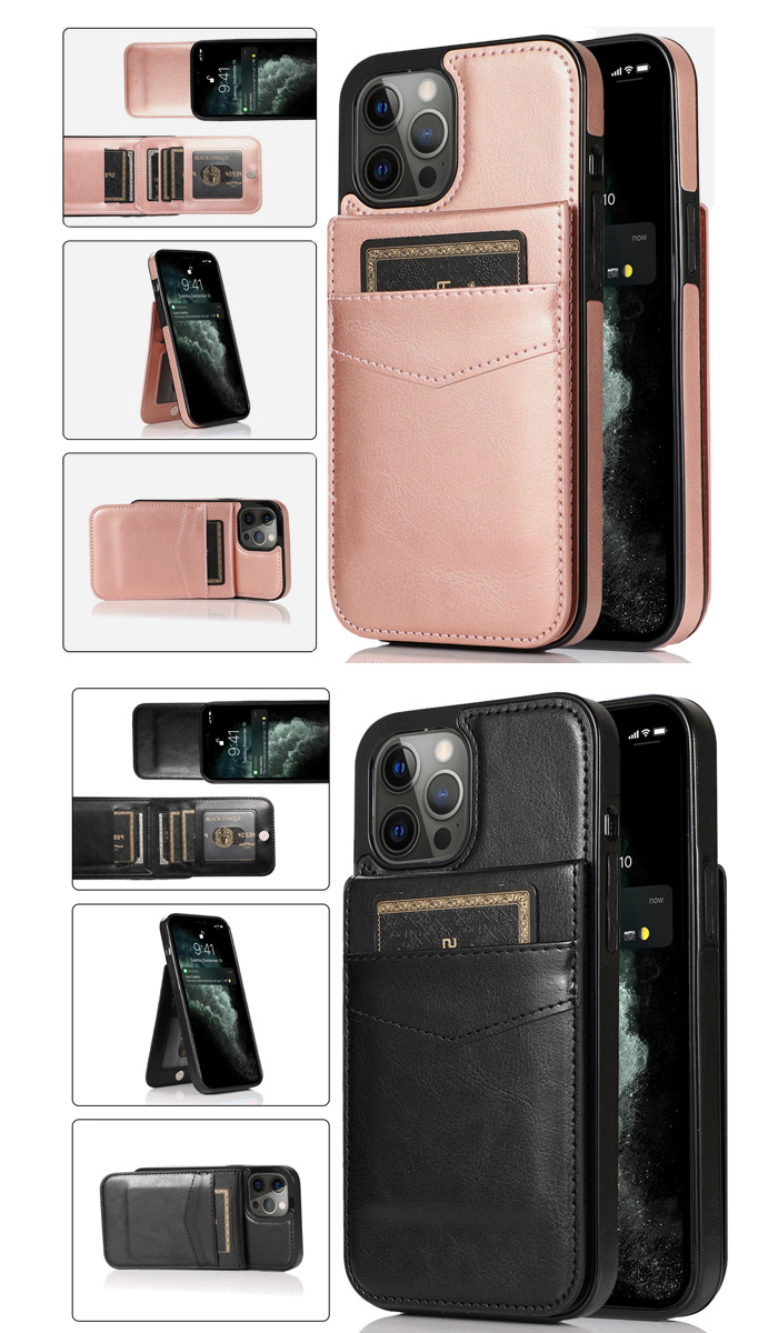 iPhone12 mini ケース SE第二世代 SE2 カバー 背面カード収納 カードポケット 12pro max iPhone8 かわいい シンプル 無地 おしゃれ スマホスタンド 大人【YUPT】 |  | 06