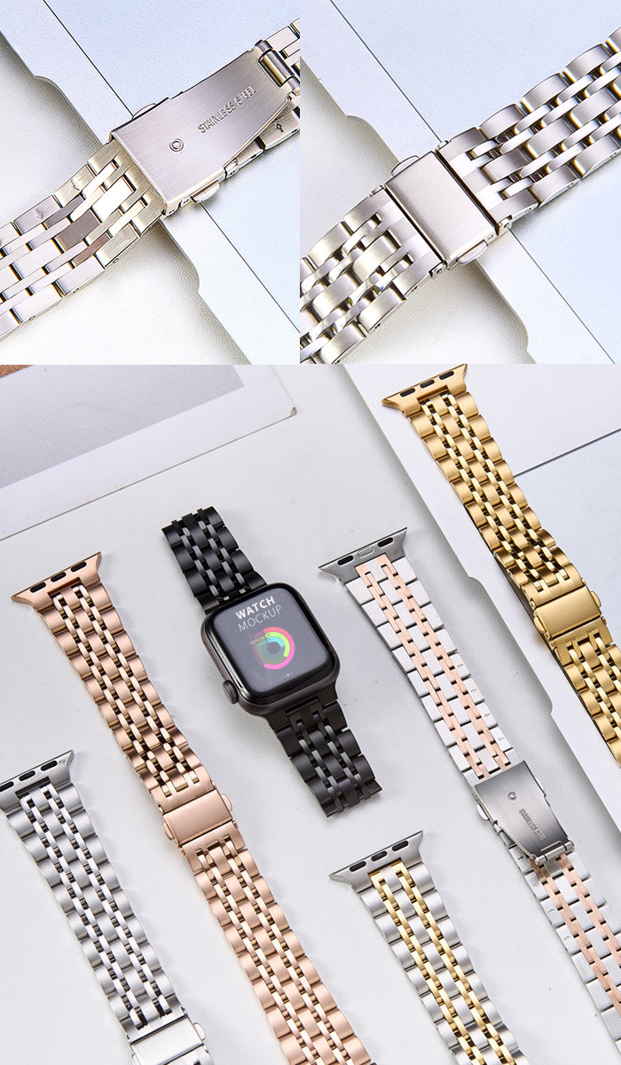 Apple Watch series9 8 7 交換バンド ステンレス SE 6 38mm 40mm