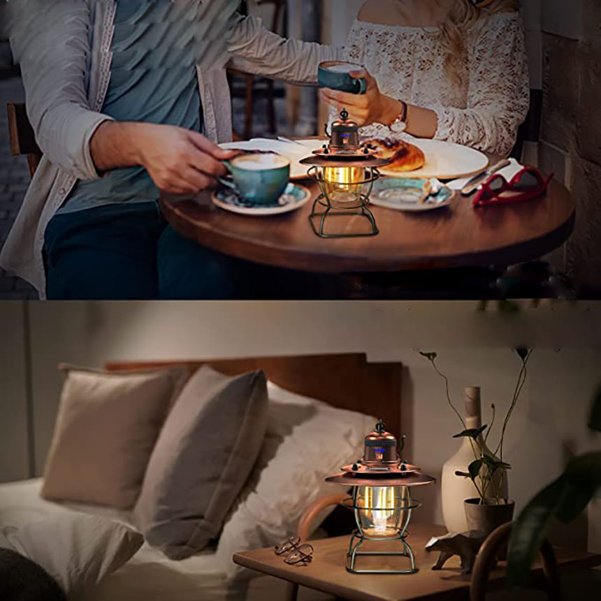 ランタン 充電式 屋外 おしゃれ LEDランタン 4個セット レトロ 無段階