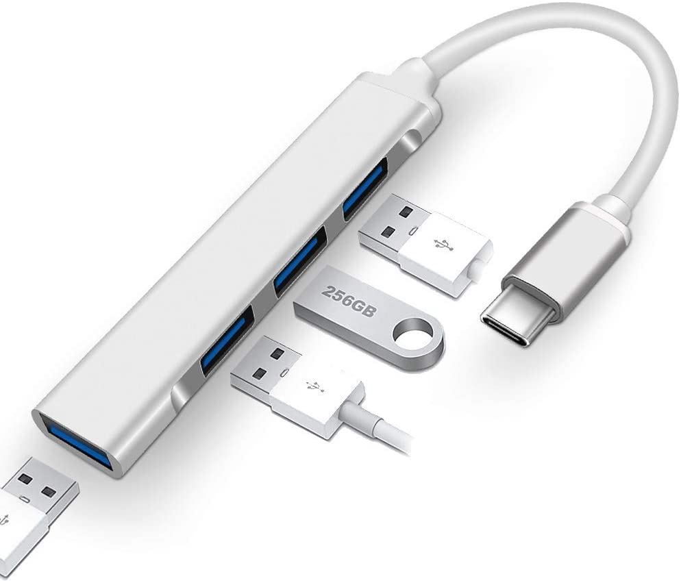 USB C ハブ 4ポート USB3.0高速転送 軽量 コンパクト Type MacBook