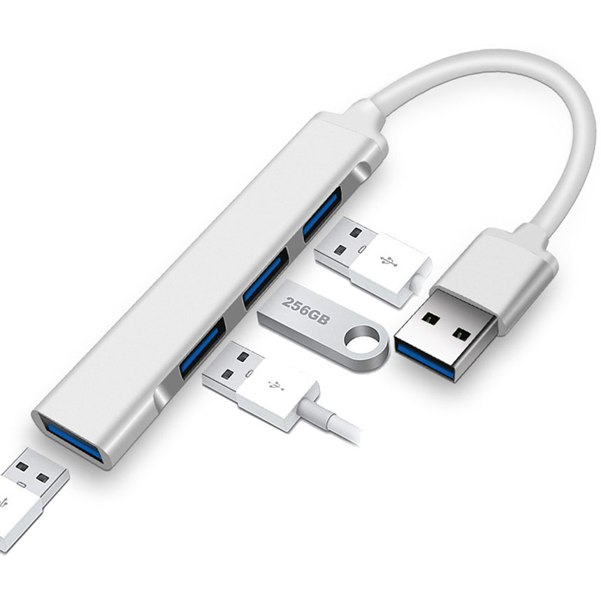 USB3.0 ハブ 超薄型 USB3.0 バスパワー ps4 USBハブ 4ポート ウルトラスリム 軽量 コンパクト Hub USBハブ Windows Macなど対応 USB拡張 送料無料