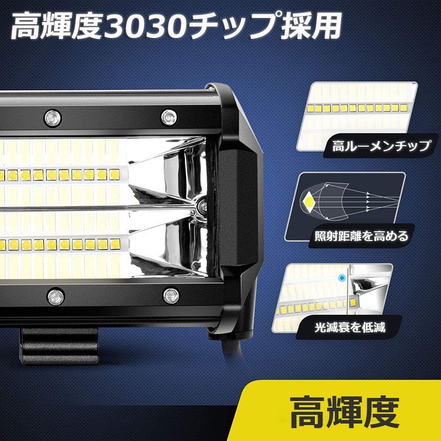 作業灯 LED 10個セット72w ワークライト 12v 24v 兼用 ledライト 防水