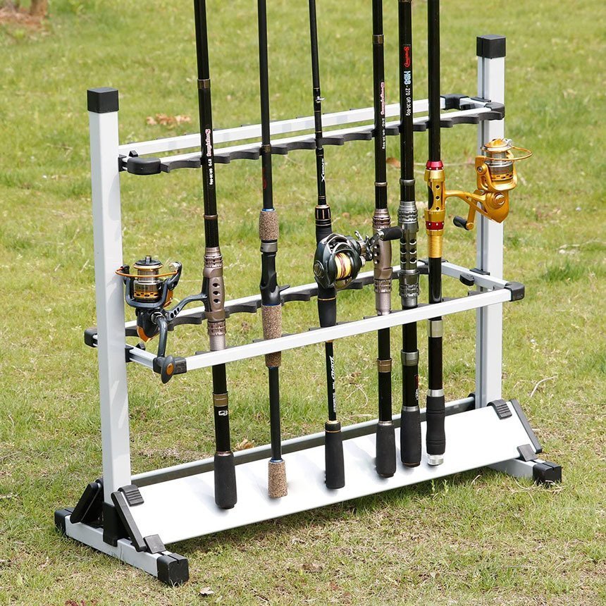 限定　ロッドスタンド  24本収納　竿スタンド 釣り竿立て 釣竿収納 アルミ製 s-kk2311-45a-5set.jpg?fitin=